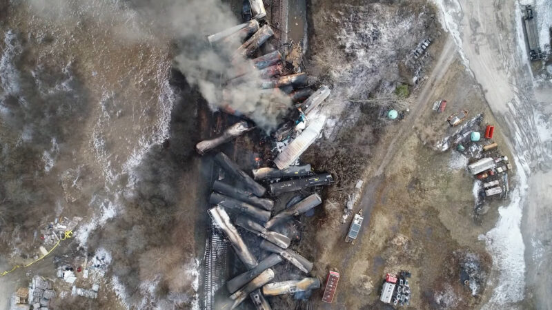 Derailed train cars in Ohio drained of toxic chemical amid mass evacuation
