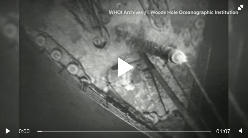 Video: Rare Footage Of Titanic Wreckage Shot In 1986 Released