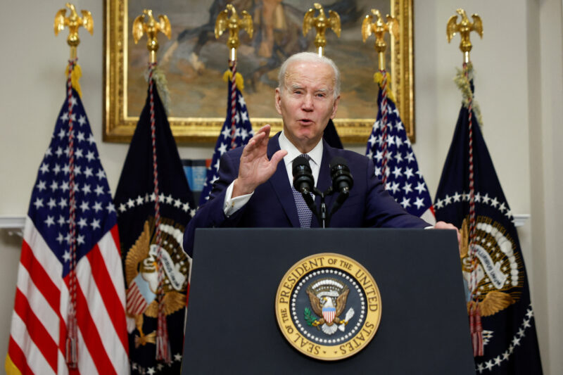 Biden promises ‘whatever needed’ for banking system as Wall Street hammered